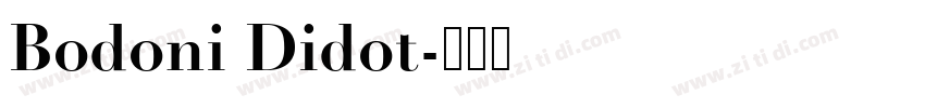 Bodoni Didot字体转换